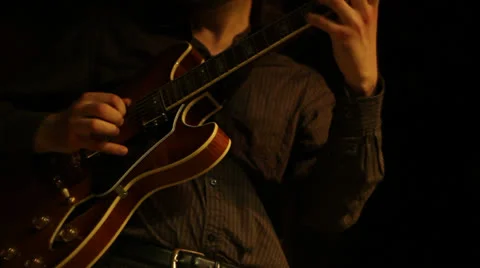Jazz guitar Stock Footage 25426794