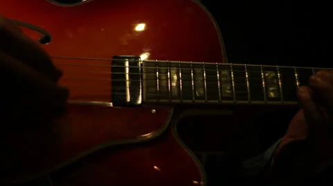 Jazz guitar Video stock 25426808