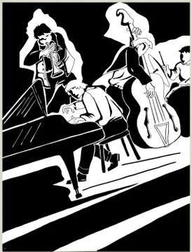 Jazz a Illustrazione stock