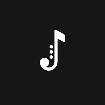 Jazz logo on black background. Stock Illustration