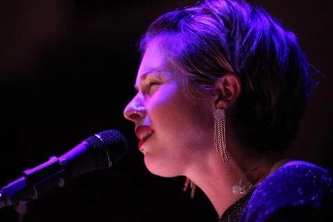  Jazz Morley performs live at the Town Hall Symphony Hall, Birmingham on O... Stock Photos