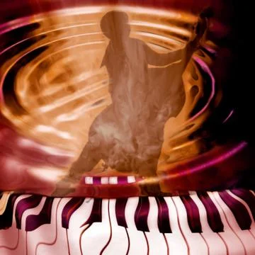 Jazz  music background Stock Photos