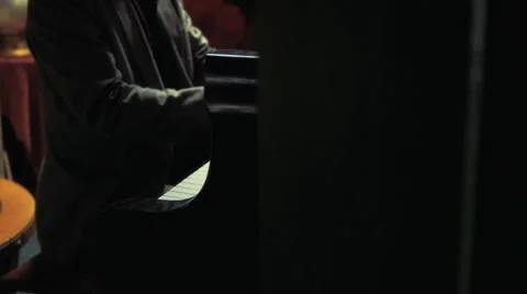 Jazz Pianist in a Medium Stock Footage 56626651