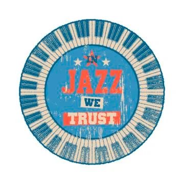 In Jazz we trust. Stock Illustration