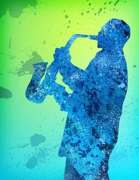 Jazzman Illustrazione stock
