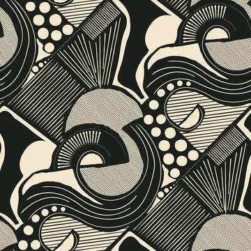 Jazzy abstract vector pattern Stock Illustration
