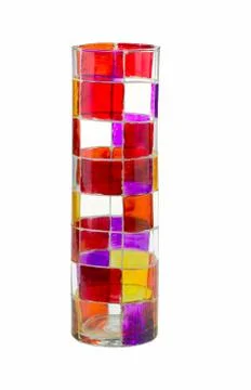 Jazzy colored glass Stock Photos