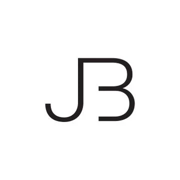 Jb initial letter vector logo icon Stock Illustration