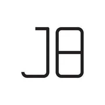 Jb initial letter vector logo icon Stock Illustration