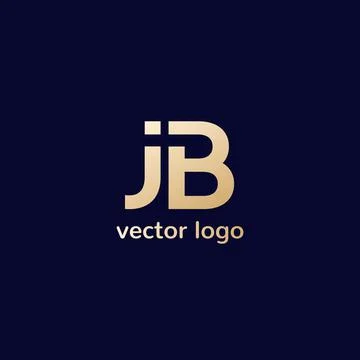 JB logo design, vector letters Stock Illustration