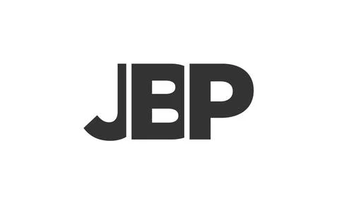 JBP logo design template with strong and modern bold text. Initial based ve.. Stock Illustration