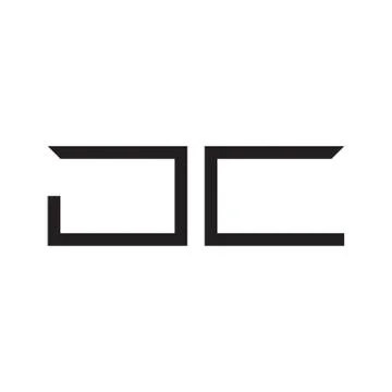 Jc initial letter vector logo icon Stock Illustration