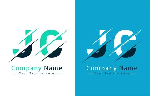 JC Letter Logo Design Template. Vector Logo Illustration Stock Illustration
