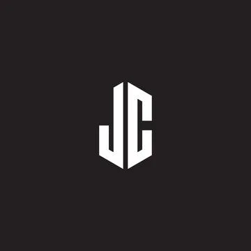 JC Logo monogram with hexagon shape style design template Stock Illustration