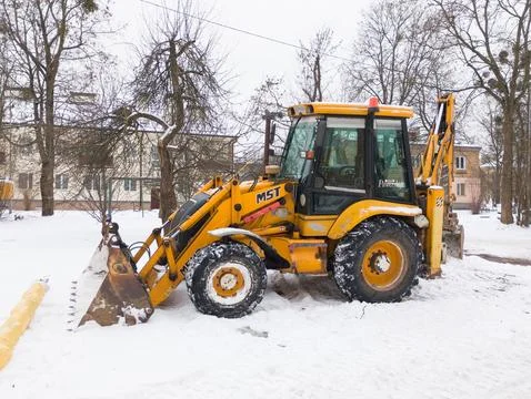 JCB 3CX backhoe loader. Foto stock