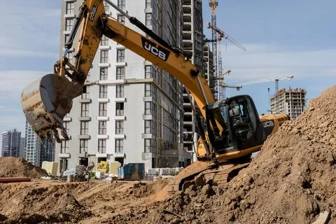 JCB excavator Stock Photos