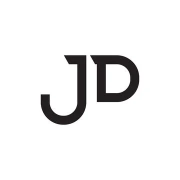Jd initial letter vector logo Ilustração Stock