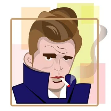 Jeams dean Stock Illustration