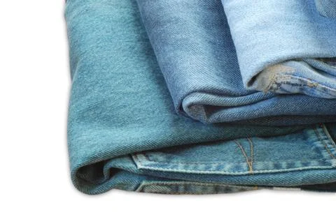 Jean texture isolated Stock Photos