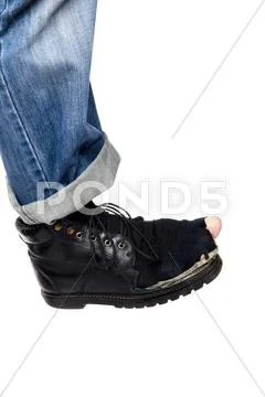 Jeans and boots Stock Photos