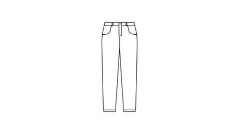 Jeans animation. 스톡 동영상 300128954