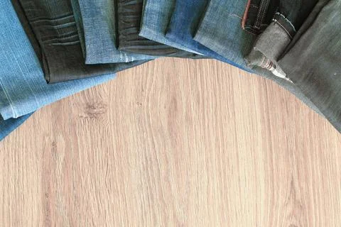 Jeans are many different Stock Photos