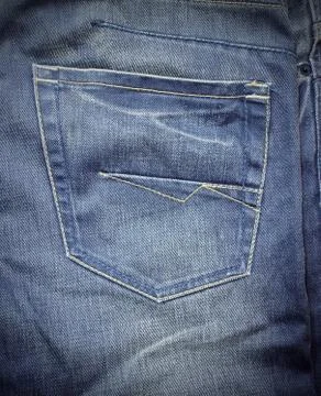 Jeans back pocket Stock Photos
