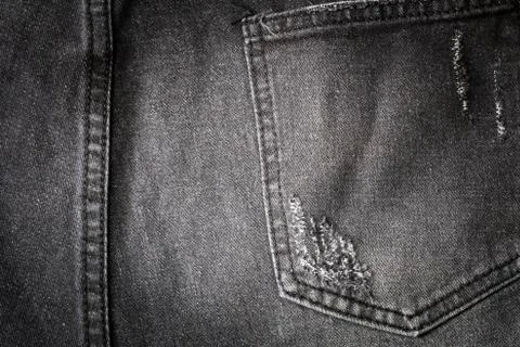 Jeans back pocket Stock Photos