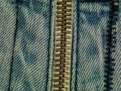 Jeans background zip Stock Photos