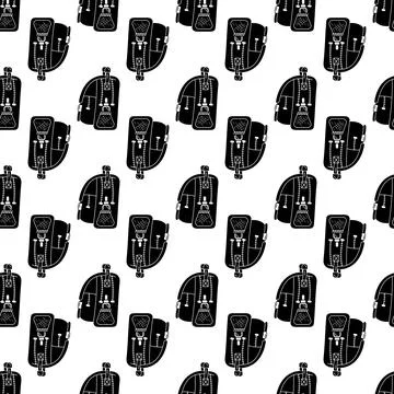 Jeans backpack pattern seamless vector Stockillustratie