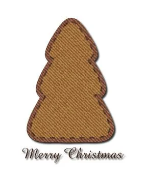 Jeans christmas tree Stock Illustration