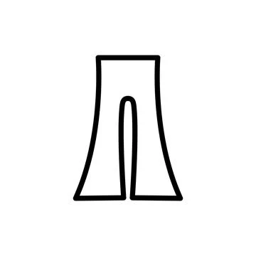 Jeans, clothes icon. Simple line, outline vector elements of flower children Ilustración de archivo