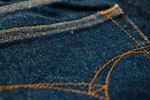 Jeans fabric texture background. Stock Photos