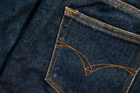 Jeans fabric texture background. Stock Photos