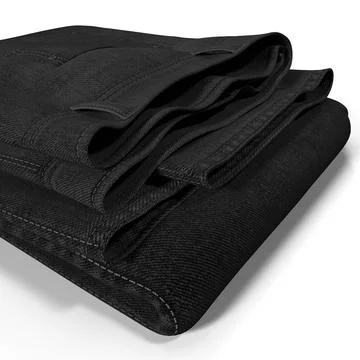 3D Model: Jeans Folded Black ~ Buy Now #90880919 | Pond5