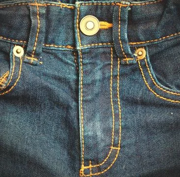 Jeans front view Stock Photos