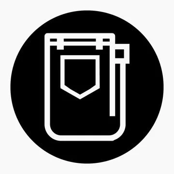 Jeans icon isolated minimal single flat linear icon Stock Illustration