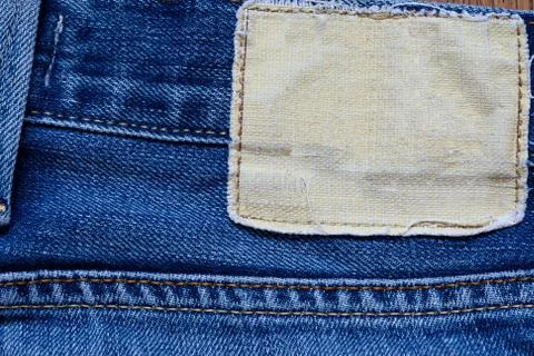 Jeans label Foto stock