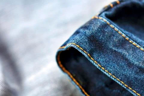 Jeans macro background Stock Photos