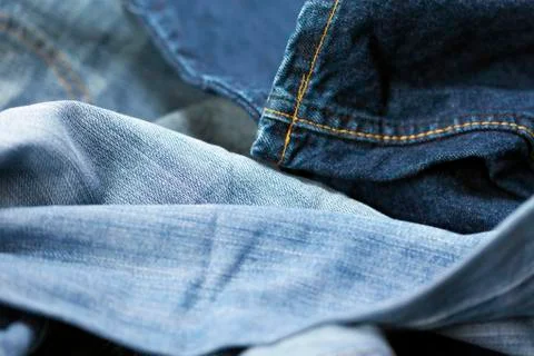 Jeans macro background Stock Photos