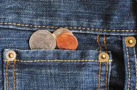 Jeans macro Stock Photos