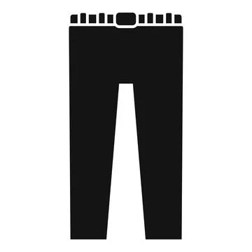 Jeans pants icon simple vector. School uniform Stock Illustration