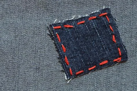 Jeans patch 스톡 사진