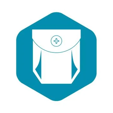 Jeans pocket with button icon, simple style Stock Illustration