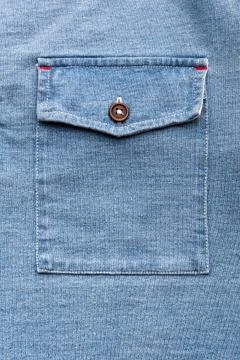 Jeans pocket with button Stock Photos