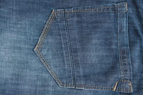 Jeans pocket. Stock Photos
