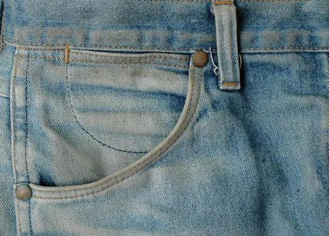 Jeans pouch Foto stock