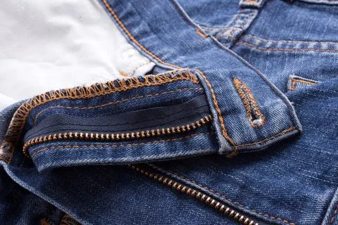 Jeans with seam Stock Photos
