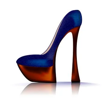 Jeans shoe Stock Illustration