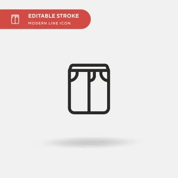Jeans Simple vector icon. Illustration symbol design template for web mobile  Stock Illustration